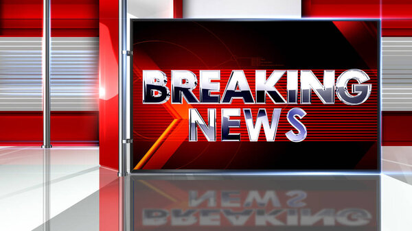 Breaking news 3D rendering  Virtual set studio for chroma footage Realize your vision for a professional-looking studio  wherever you want it. With a simple setup, a few square feet of space, and Virtual Set , 