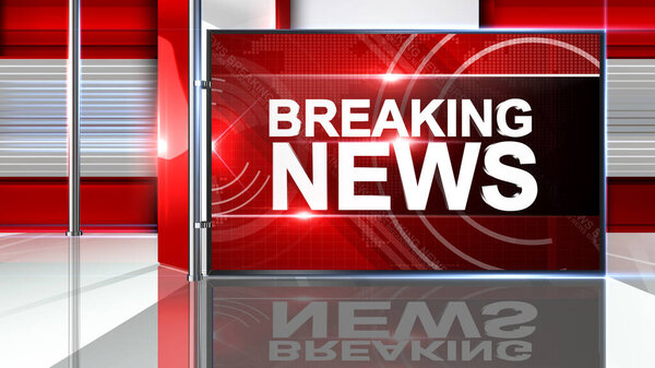 Breaking news 3D rendering  Virtual set studio for chroma footage Realize your vision for a professional-looking studio  wherever you want it. With a simple setup, a few square feet of space, and Virtual Set , 