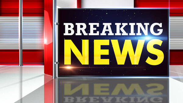 Breaking news 3D rendering  Virtual set studio for chroma footage Realize your vision for a professional-looking studio  wherever you want it. With a simple setup, a few square feet of space, and Virtual Set , 