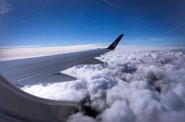 Clouds.Blue gökyüzü.