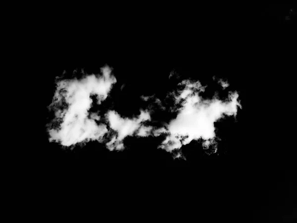 Siyah üzerine izole bulutlar. Tasarım ögeleri — Stok fotoğraf