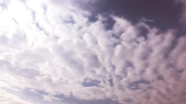 Clouds.Blue gökyüzü. — Stok video