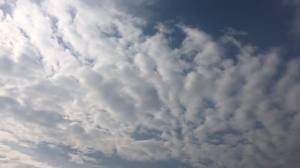 Awan. Langit biru . — Stok Video