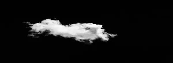 Conjunto de nubes aisladas sobre fondo negro. Elementos de diseño. Nubes blancas aisladas. Recorte de nubes extraídas —  Fotos de Stock