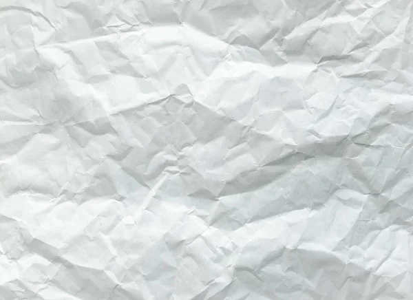 Selembar kertas putih dilipat. Kertas putih yang hancur dan terlipat. Catatan kertas. Kertas berkerut — Stok Foto