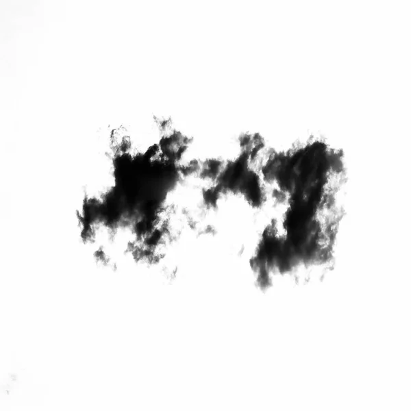 Conjunto de nubes aisladas sobre fondo blanco. Elementos de diseño. Nubes negras aisladas. Recorte de nubes extraídas — Foto de Stock