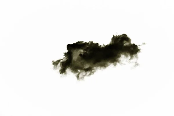 Vereinzelte Wolken über weißem Hintergrund. Designelemente. schwarze vereinzelte Wolken. Cut-out extrahierte Wolken — Stockfoto