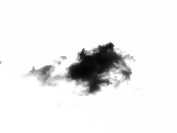 격리 된 흰 하늘에 검은 구름. 흰색 배경에 고립 된 구름의 집합입니다. 디자인 요소입니다. 검은 구름 고립. 컷아웃 구름 추출. 연기 — 스톡 사진