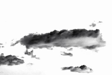 İzole siyah beyaz arka plan üzerinde duman. Soyut bulutlar