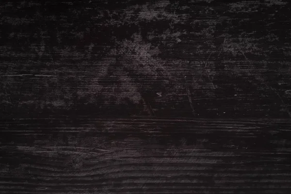 古い自然のパターンや古い木目テーブル トップ ビューで暗い木目テクスチャ背景表面。ウッド テクスチャ背景を持つ穀物の表面。有機木材テクスチャ背景。素朴なテーブル トップ ビュー. — ストック写真