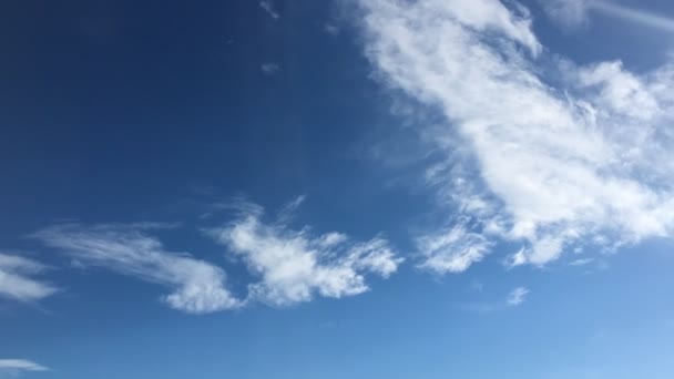 Arkaplanı Bulutlu Güzel Mavi Gökyüzü Bulutlu Bulutlar Hava Bulutlu Doğa — Stok video