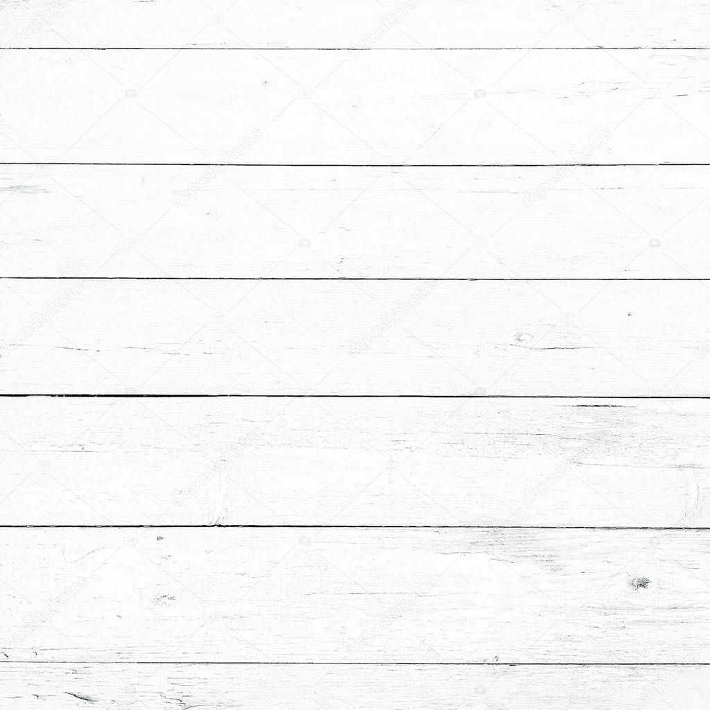 Wood texture background, white wood planks. Grunge washed wood wall pattern