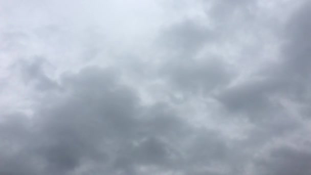 Mooie Stormachtige Hemel Met Wolken Achtergrond Donkere Hemel Met Wolken — Stockvideo