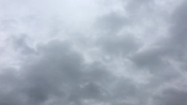 Vackra Stormig Himmel Med Moln Bakgrund Mörk Himmel Med Moln — Stockvideo