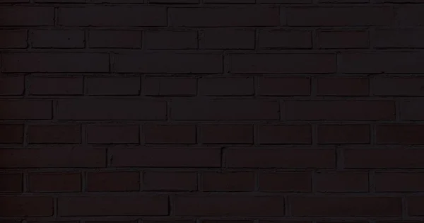 Black brick wall, dark background for design. Part of black painted brick wall. Empty.