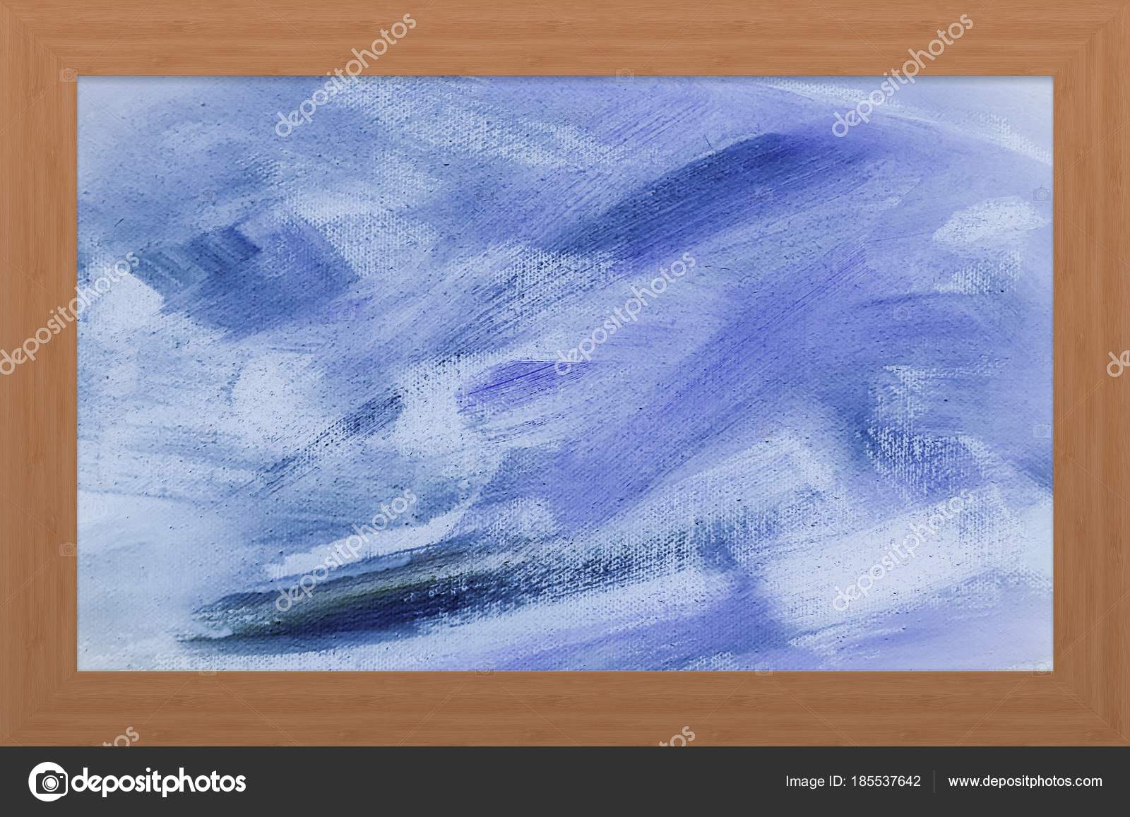 Wood Frame With Modern Painted Background Wooden Picture Frame