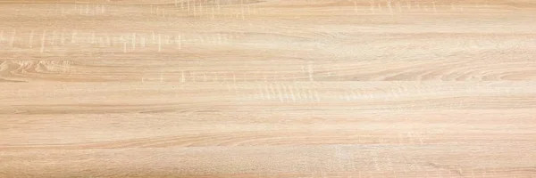 Surface légère en bois tendre comme fond, texture en bois. Grunge planches de bois lavé motif de table vue de dessus. — Photo