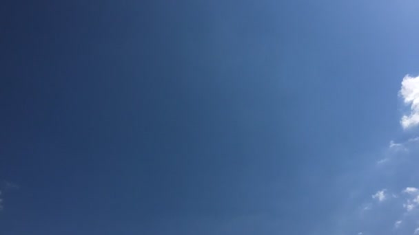 Nuage Blanc Disparaître Dans Soleil Chaud Sur Ciel Bleu Cumulus — Video