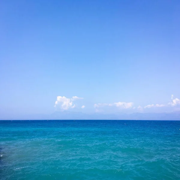 Nuvens Bonitas Com Fundo Azul Céu Natureza Tempo Céu Azul — Fotografia de Stock