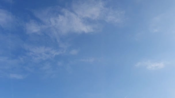 Nuvens Céu Fundo Azul Céu Azul Nuvem Sol — Vídeo de Stock