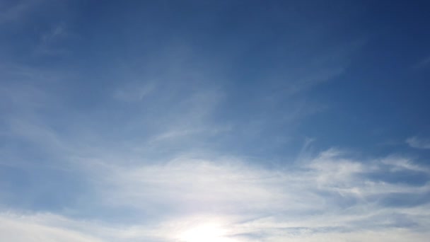 Beau Ciel Bleu Avec Fond Nuageux Ciel Nuageux Ciel Avec — Video