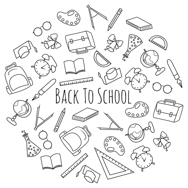 Dessin De Fourniture Scolaire A Imprimer ensemble de fournitures scolaires — Image vectorielle vitasunny © #96812648