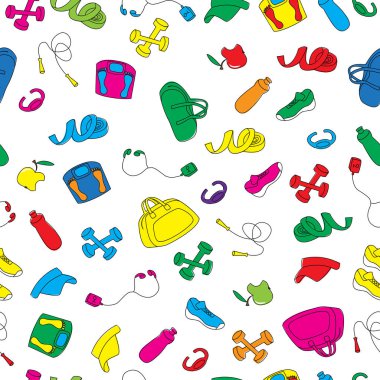 Spor malzemeleriyle kusursuz desen