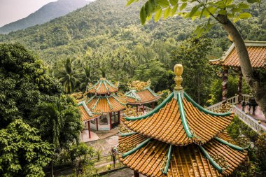 Budist tapınağı ormanda