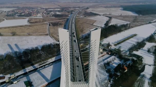 Η μεγαλύτερη γέφυρα στον κόσμο, εναέρια — Αρχείο Βίντεο