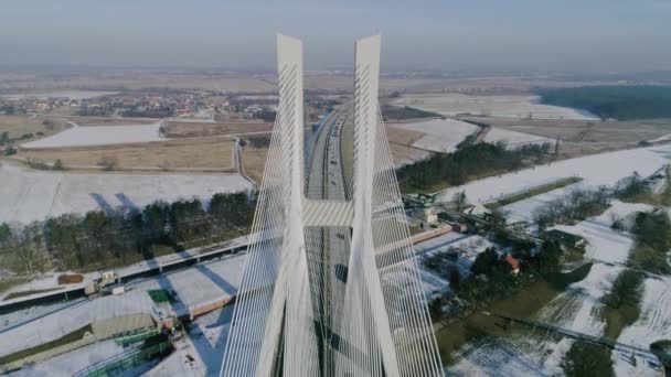 Самый большой мост в мире, воздушный — стоковое видео