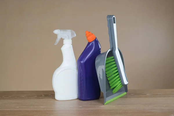 Home cleaning concept. Various of Cleaning Products. — Stock Photo, Image