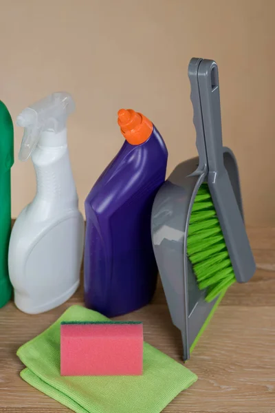 Home cleaning concept. Various of Cleaning Products. — Stock Photo, Image
