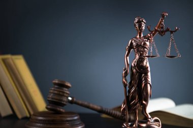 Hukuk ve adalet Tema. Hukuk tahta tokmak avukat, adalet kavramı, hukuk sistemi, Yargıç Hummer