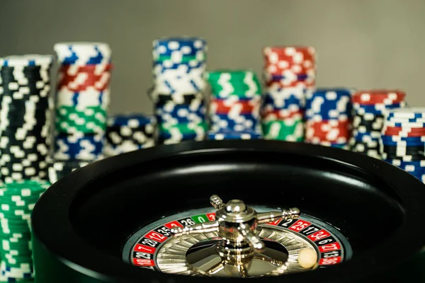 Pokerchips. Casino-Konzept. — Stockfoto