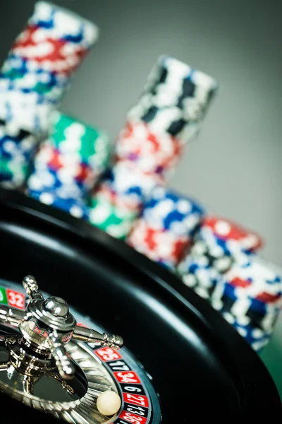 Fichas de póker. Concepto Casino . — Foto de Stock