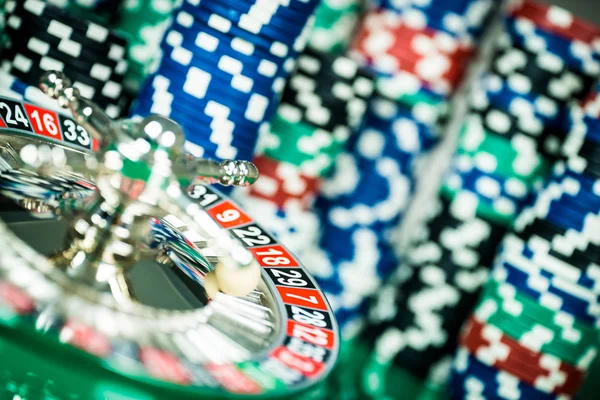 Poker chips. Casino concept. — Stock Photo, Image