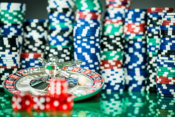 Poker chips. Casino concept. — Stock Photo, Image