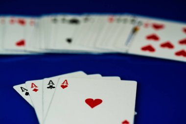 Poker fişleri. Casino kavramı.