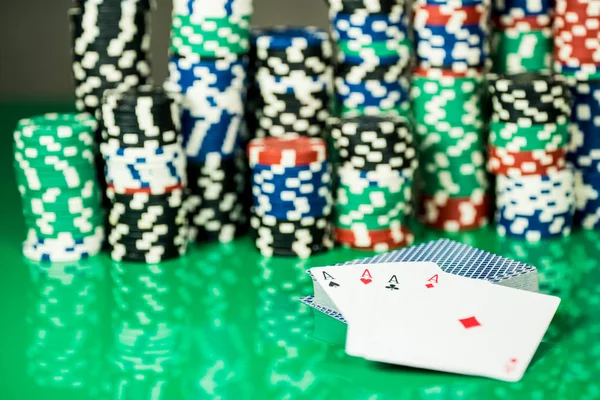 Poker chips. Casino concept. — Stock Photo, Image