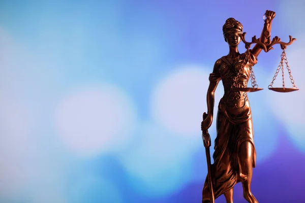 Symbol of Law on Lawyer's desk — Stock Photo, Image