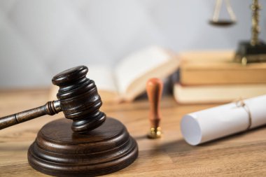 Hukuk ve adalet sembolleri - yasal hukuk kavramı görüntü. 