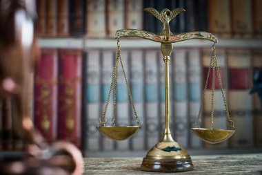 Hukuk ve adalet sembolleri - yasal hukuk kavramı görüntü. 