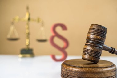 Hukuk ve adalet sembolleri - yasal hukuk kavramı görüntü. 