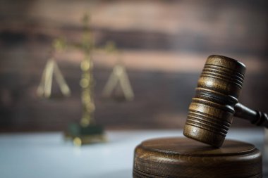 Hukuk ve adalet sembolleri - yasal hukuk kavramı görüntü. 