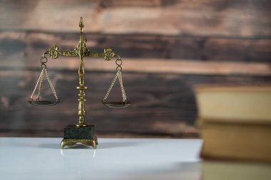 Hukuk ve adalet sembolleri - yasal hukuk kavramı görüntü. 