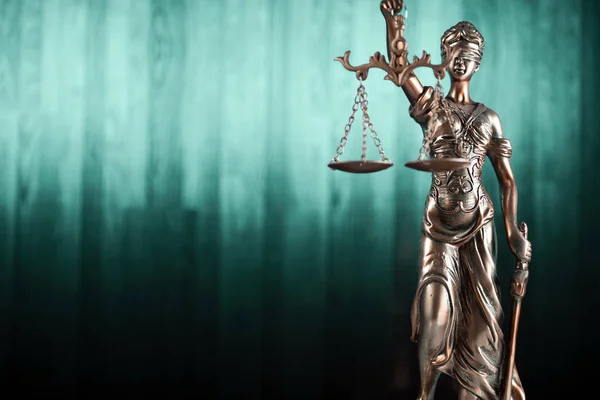 Signora Giustizia, Themis, simbolo della Legge — Foto Stock