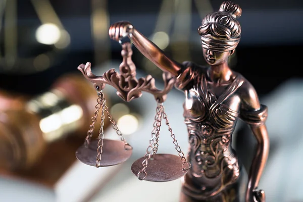 Symbole Für Recht Und Gerechtigkeit Gerichtssaal — Stockfoto