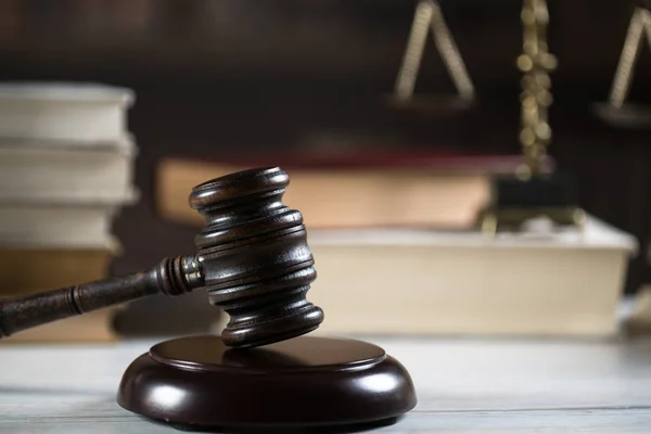 Law Justice Symbols Courtroom — Stock Photo, Image