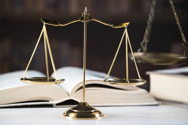 Символы Закона Справедливости Зале Суда — стоковое фото