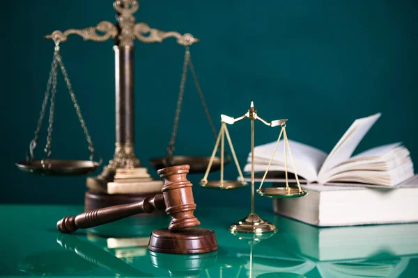 Wet Justitie Rechtszaal Wet Symbolen — Stockfoto